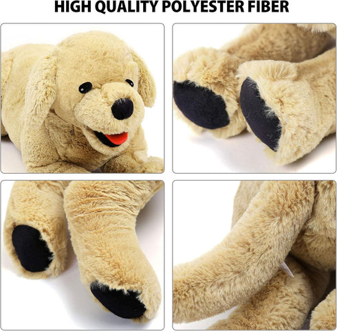 LotFancy Dog Stuffed Animals Plush, 21" Soft Cuddly Golden Retriever Plush Toys, Large Stuffed Dog, Puppy Dog Stuffed Animals, Mother's Day, Birth...