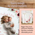 Baby Milestone Blanket - Monthly Milestone Blanket for Baby Girl - Custom Soft Fleece Photography Background - Personalized Newborn Growth Chart -...