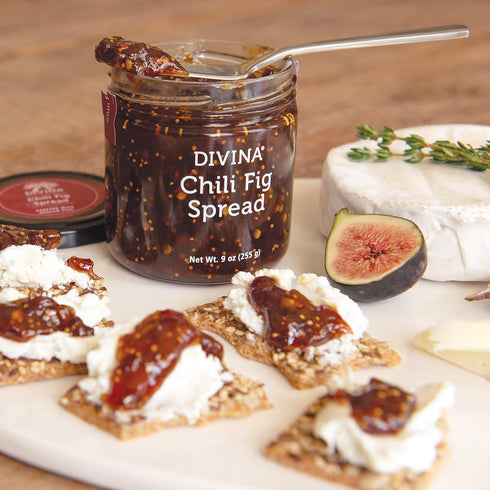 DIVINA Chili Fig Spread Jam, 9 Ounce...