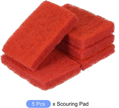 Scouring Pad (15 x 10cm/6"x 4") 5pcs, Kitchen Dishwashing Sponge, Non-Scratch Cleaning Sponges Scrub Sponges - for Pots, Pans, Dishes, Utensils, R...