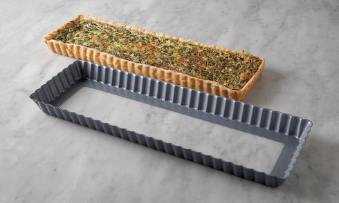 Fox Run Rectangular Loose Bottom Tart/Quiche Pan, Preferred Non-Stick, 14-Inch...