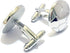 Silver Soccer Ball Association Football Cufflinks...