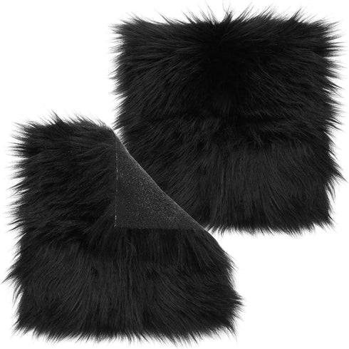 Sibba Fur Faux Locker Fabric Rug Polyester Yard Pre Cut Artificial Craft Costume Double Side Square Crafting Strips Liners Set Plush Precut Fluffy...