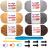 6 Pack Beginners Crochet Yarn Beige Khaki Brown Grey Cotton Crochet Yarn for Crocheting Knitting Beginners with Easy-to-See Stitches Neutral Croch...