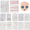Joez Wonderful 12Pcs Water Eye Stickers for Dolls, Eye Water Decals Cute Cartoon for Doll Clay Accessories...
