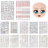 Joez Wonderful 12Pcs Water Eye Stickers for Dolls, Eye Water Decals Cute Cartoon for Doll Clay Accessories...