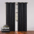 ECLIPSE Meridian Modern Blackout Thermal Grommet Window Curtain for Bedroom or Living Room (1 Panel), 42 in x 84 in, Black...