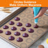 Angadona Macaron Silicone Baking Mats Kit (16pcs set) Macaroon Baking Mat Set of 2 Half Sheet Macaron Silicone Mat Nonstick Macaron Mat Sheet,6 Pi...