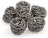 Stainless Steel Sponge Set, Metal Sponge, Metal Scrubber, Stainless Steel scouring pad (Pack of 6) Weight 10g...