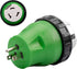 RVGUARD 3 Prong 15 Amp to 50 Amp RV Adapter Plug with Locking Connector, 5-15P to SS2-50R Locking Connector...