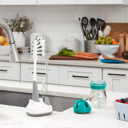 OXO Tot Water Bottle and Straw Cup Cleaning Set Brush Set - Gray...
