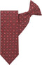 Jacob Alexander Men's Pre-Tied Diamond Pattern Clip-On Neck Tie - Red...