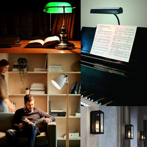 XININSUN T10 Frosted LED Bulbs Warm White 2700K,Dimmable 6W LED Tubular Edison Bulbs 60 Watt Equivalent,600LM, E26 Medium Base Lamp Bulb for Desk ...