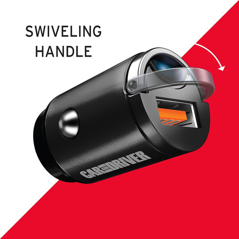 Car and Driver USB Car Charger Nanobit 12V, 30W | Quick Charge USB-A QC3.0, Compatible with iPhone, Tablet, Gaming Consoles | Output 4.5V 5A/5V 4....