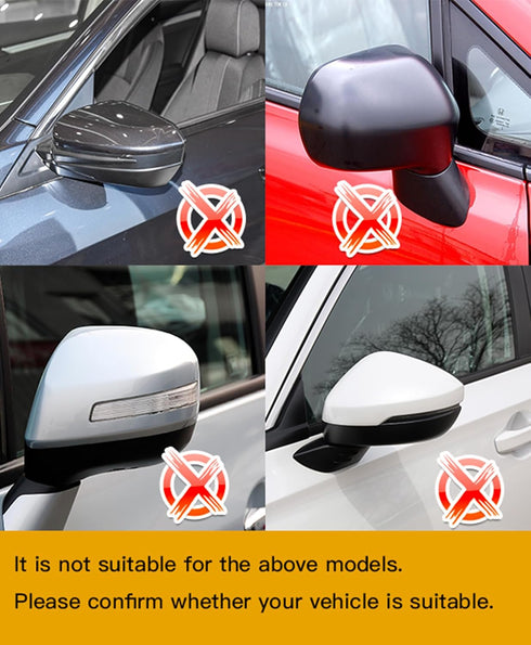 Left Driver Side Mirror Cover Cap Compatible with Honda Civic 2012-2015 Glossy White...