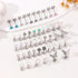 23 Pairs Hypoallergenic Titanium Earrings for Women Cute Heart CZ Flower Pearl Ball Tiny Flat Back Earrings G23 Titanium Earrings for Sensitive Ea...