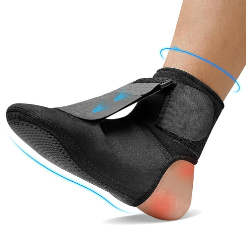 Plantar Fasciitis Night Splint-which Supportive Foot Brace with Arch Cushion for Plantar Fasciitis, Achilles Tendonitis, Foot Drop & Heel Spur Pai...