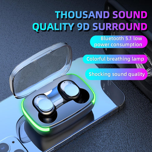 2024 New Version True Wireless Bluetooth Earbuds in-Ear Headphones Headset with Charging Case Compatible with Apple & Android, Dual Connect, Built...