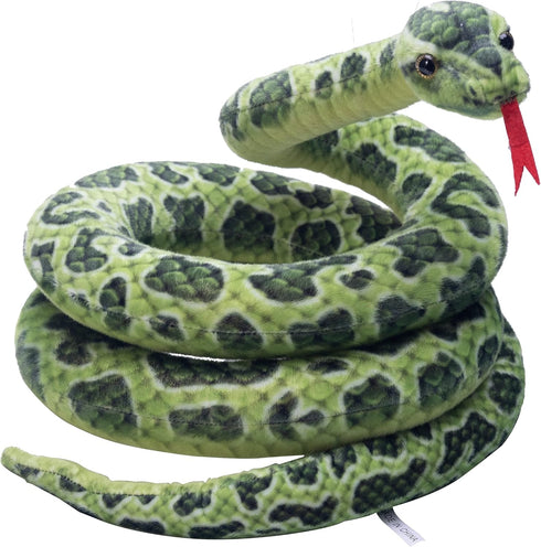 Snake Stuffed Animal Plush Snakes Toys Giant Fake Python Lifelike Giant Boa Constrictor Soft Animal Prank Props for Home Party Decor...
