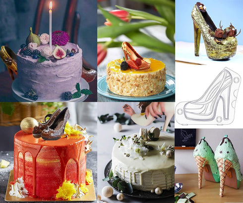 High Heel Chocolate Mold 3d Shoe Candy Mold Birthday Cake Molds chocolate Platform High Heel Mold Large Chocolate Molds 3d Fondant Heel Mold...