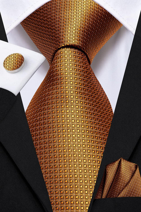 Dubulle Mens Paisely Silk Tie for Men Necktie and Pocket Square Set...