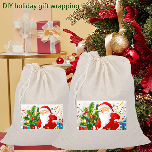 20 PCS Reusable Cotton Drawstring Muslin Bag, Natural Unbleached Cotton Straining Herbs Cheesecloth Bags, Gift Bag Coffee Tea Brew Bags Nut Milk B...