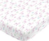 NoJo Super Soft Pink Llama Nursery Mini Crib Fitted Sheet, Pink, White, Green...