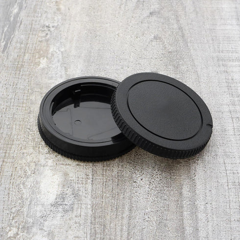 SING F LTD 3 Sets Plastic Body Cap and Rear Lens Cap 64.5 x 19.2mm Compatible with Sony A100 A200 A230 A290 Compatible with Minolta AF Black...