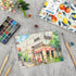 Grabie Watercolor Paper Pad, 100% Cotton Pulp, 15 Sheets, B5 (10.1 x 7.4"), 140lb (300gsm), Glue Bound, Acid-Free Cold Pressed Watercolor Paper, A...