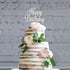 Happy Birthday Cake Topper - Premium Silver Metal - Happy Birthday Party Sparkly Rhinestone Decoration Makes a Great Centerpiece - Now Protected i...