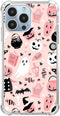 Pink Halloween Pumpkin Ghost Case Compatible with iPhone 13 Pro, Witchy Pumpkin Halloween Boo Cover for iPhone 13 Pro, Cool Cute TPU Bumper Phone ...