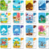 34 Season Flashcards for Kids,Waterproof Month Education Flash Cards, Children's Weather Educational Card, Double-Sided Festivals Toy Cards for To...