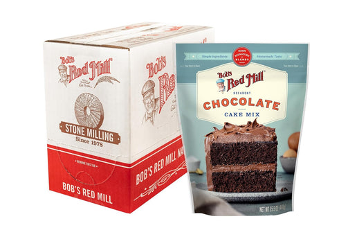 Bob's Red Mill Signature Decadent Chocolate Cake Mix - 15.5 oz Bag (Pack of 4), Simple Clean Ingredients, Homemade Taste, Non-GMO...