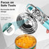 Can Opener Manual, Safe Cut Heavy Duty Hand Can Opener with Magnetic Lifter, Stainless Steel with Sharp Blade Smooth Edge Can opener, Easy Big Tur...