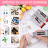 B-7000 Glue with Rhinestone Gems Kit for Crafts DIY Bead Stone Jewelry Include 3 x 110ML Clear B-7000 Glue Flatback Crystal Rhinestones Dot-Brush ...
