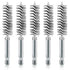 ASNOMY 5Pcs 5/8" Stainless Steel Bore Brush,Stainless Steel Bristles Wire Brush Bore Cleaning Brush Set for Power Drill Cleaning, Abrasive Wire Br...