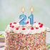 21st Birthday Candles Cake Numeral Happy Birthday Cake Candles Topper Decoration for Wedding Anniversary Celebration Favor(Blue)...