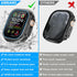 amBand Metal Case Screen Protector for Apple Watch Ultra 2/Ultra 49mm, W3 Rugged Bumper Thin Frame + 9H Tempered Glass Film + Ceramic-Like Back Co...
