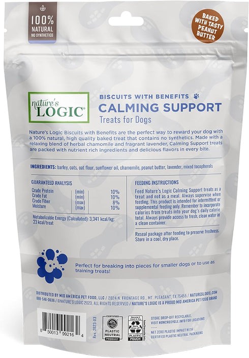 NATURE'S LOGIC Biscuits with Benefits Calming Support, 12oz...