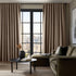 HPD Half Price Drapes - Faux Linen Curtains for Living Room (1 Panel) - 50W X 84L - Textured Room Darkening Curtains for Bedroom 84 Inches Long - ...