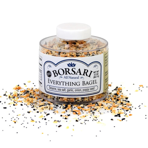 Borsari Everything Bagel Seasoning - Gourmet Bagel Seasoning With Sea Salt and Poppy Seeds - Gluten Free and Keto Friendly Spice for Cooking - Fla...