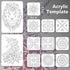 Moricher Temporary Tattoo Kit - 15 Body Markers + 132 Reusable Stencils + Face Gems, Cosmetic Grade Dual-ended Tattoo Pens, A4 Henna Tattoo Templa...