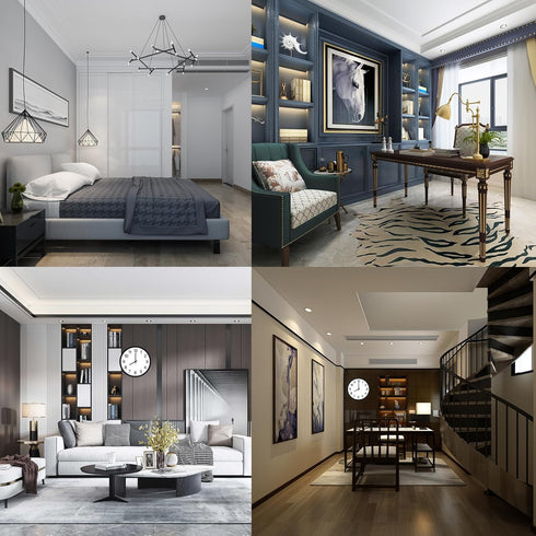 Quartz DIY Wall Clock Movement Mechanism Set,with 8.3 Inch Long Spade Hands,Battery Operated Sweep Silent Movement Motor Hands Clock Repair Replac...