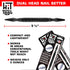 2/32" (#2) Nail Set and 3/32" (#3) Nail Set Combination Hammerless Spring Tool...