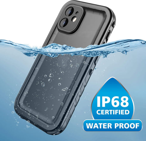 Cozycase Compatible with iPhone 12 Mini Waterproof Case - Full Body Rugged Dustproof Shockproof Case with Built-in Screen Protective Case for iPho...