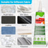 80 ML Fabric Glue for Clothing, Clear Fabric Glue for Clothing Permanent Washable, Liquid Fusion Glue Adhesive for Leather, Patches, All Fabrics...