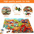 Puzzles for Kids Ages 4-6 6-8 8-10 Year Old 100 Piece Jigsaw Puzzles for Kids Construction Engineering Vehicle Puzzles Educational Toys Gift for C...