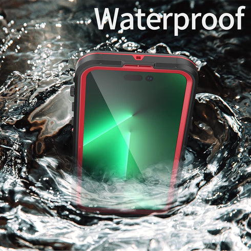 Waterproof Case for iPhone 14 Pro Max, Fully Sealed Underwater IP68 Waterproof Shockproof Dustproof Built-in Screen Protector Clear Cover Compatib...