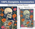 Skull Diamond Painting Kits for Adults Skeleton Diamond Art Kits for Beginners, Round 5d Gem Art Kits for Adult DIY Crafts Kits for Gift Home Wall...
