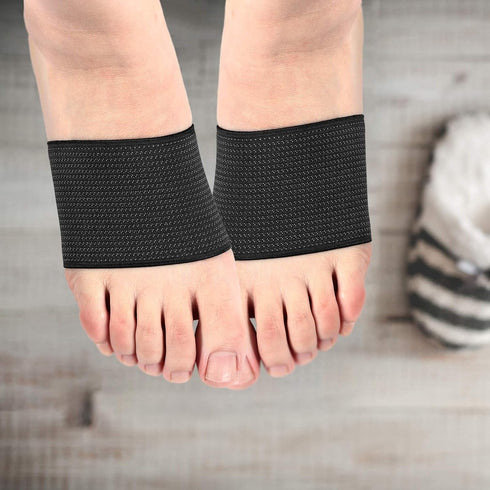 Geyoga 2 Pairs Compression Foot Arch Support for Women and Men Plantar Fasciitis Arch Support Sleeves Braces Sports Bandage Orthotics Unisex Foot ...
